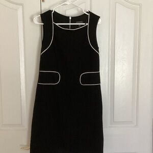 Enfocus Studio Black Dress with White Trim